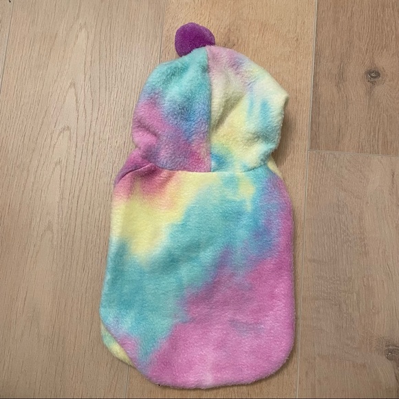 NWT Dog Tie Dyed Hoodie with Pom Pom - Picture 2 of 3